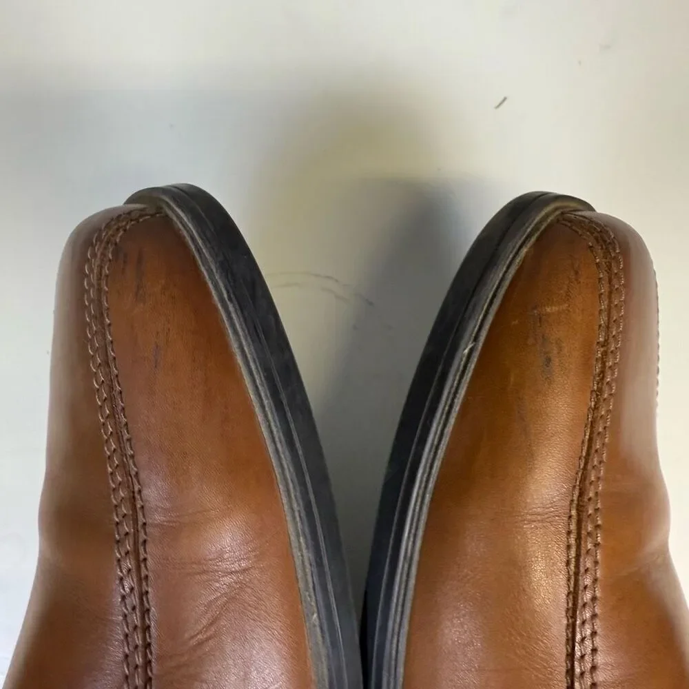 Clarks Men's Size 11M Brown Genuine Leather Oxford Dress Shoes Laced Up